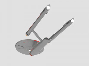 Ship Enterprise NCC-1701 from the original Star Trek 3D Model