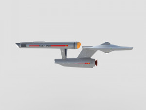 Ship Enterprise NCC-1701 from the original Star Trek 3D Modell
