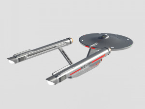 Ship Enterprise NCC-1701 from the original Star Trek 3D Modell