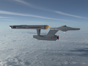 Ship Enterprise NCC-1701 from the original Star Trek 3D Modell