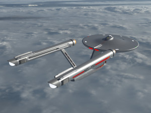 Ship Enterprise NCC-1701 from the original Star Trek 3D Modell