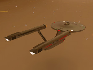 Ship Enterprise NCC-1701 from the original Star Trek 3D Modell