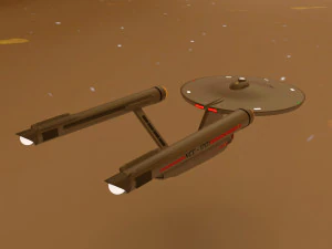 Ship Enterprise NCC-1701 from the original Star Trek 3D Model