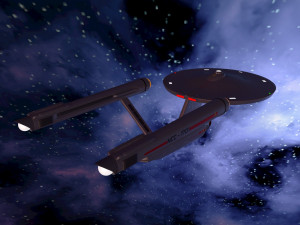 Ship Enterprise NCC-1701 from the original Star Trek 3D Modell