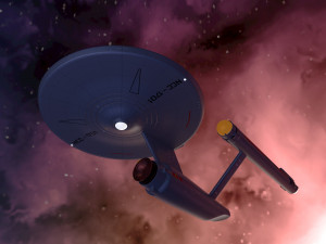 Ship Enterprise NCC-1701 from the original Star Trek 3D Modell