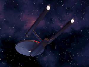 Ship Enterprise NCC-1701 from the original Star Trek 3D Modell