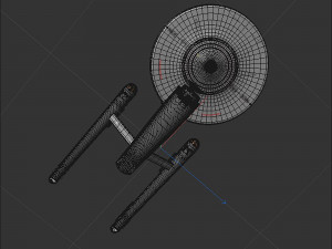 Ship Enterprise NCC-1701 from the original Star Trek 3D Modell