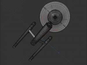 Ship Enterprise NCC-1701 from the original Star Trek 3D Model