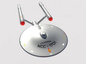 Корабль Энтерпрайз NCC-1701 Терранской Империи 3D Модель