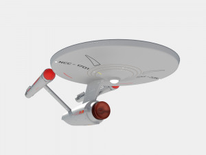 Ship Enterprise NCC-1701 of the Terran Empire 3D Модель