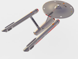 Ship Enterprise NCC-1701 of the Terran Empire 3D Модель