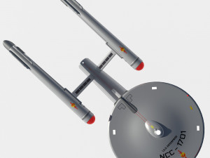Ship Enterprise NCC-1701 of the Terran Empire 3D Модель