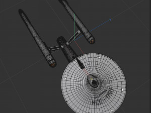 Ship Enterprise NCC-1701 of the Terran Empire 3D Модель