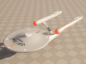 Ship Enterprise NCC-1701 of the Terran Empire 3D Модель