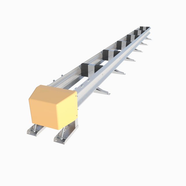 Highway bumper 3D Model .c4d .max .obj .3ds .fbx .stl .blend 
