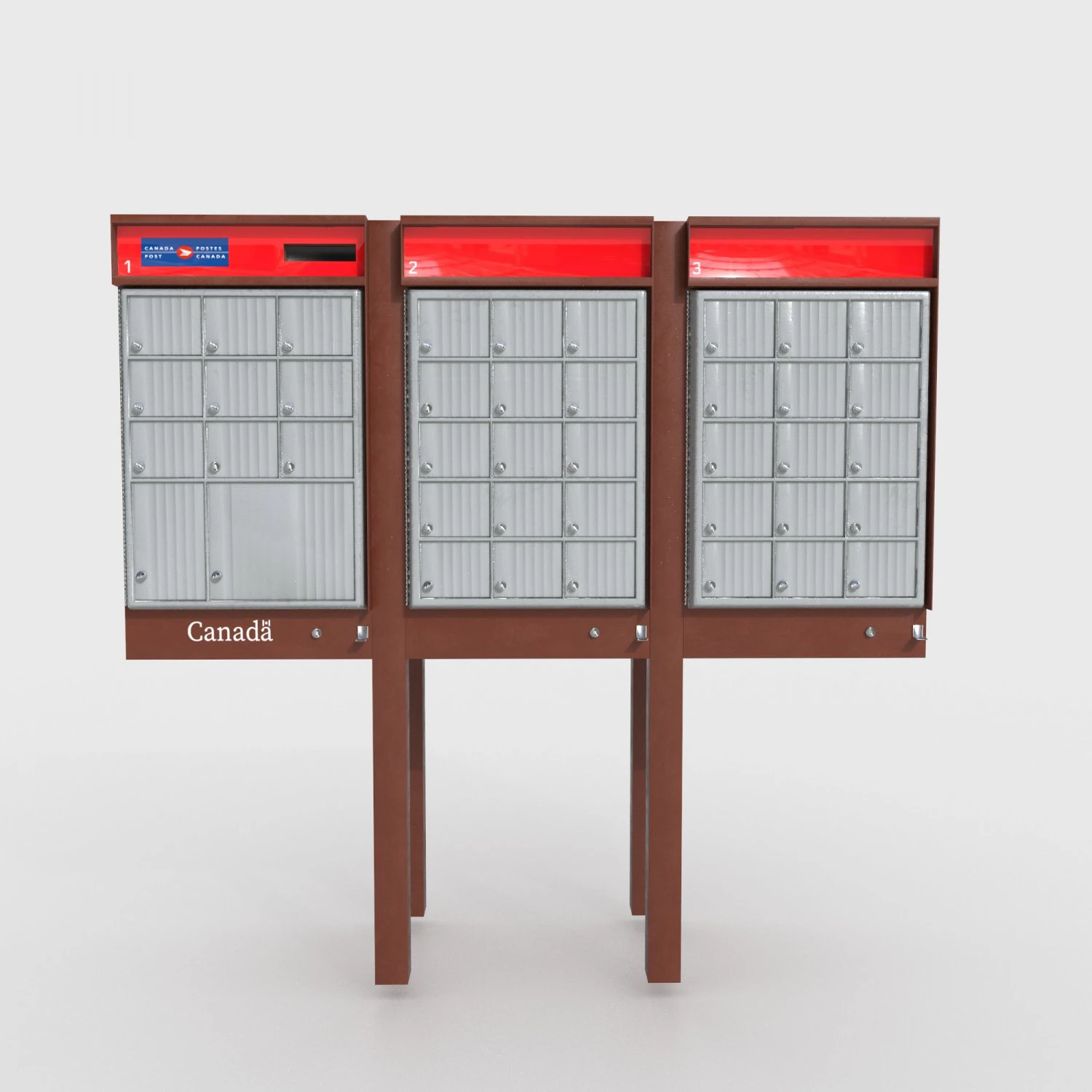 Bo&icirc;te aux lettres Canada Modèle 3D .c4d .max .obj .3ds .fbx .stl .blend 