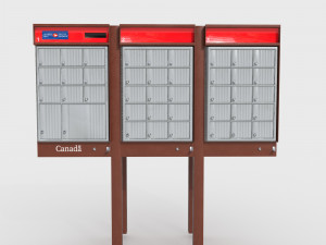 Mailbox Canada 3Dモデル