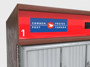 Bo&icirc;te aux lettres Canada Modèle 3D