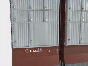 Cassetta postale canadese 05 Modello 3D