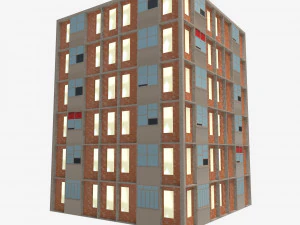 casa de 6 andares Modelo 3D