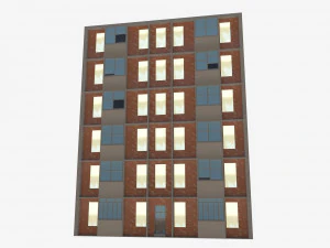 6 storey house 3D Model