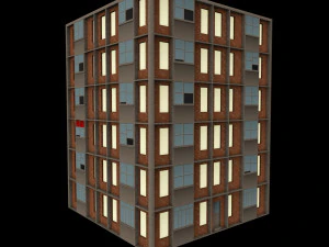 6 storey house 3D Model