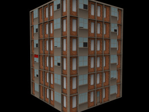 6 storey house 3Dモデル