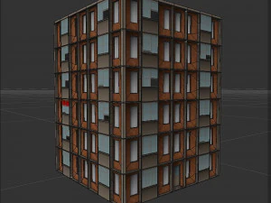 6 storey house 3D Model