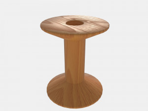 Wooden spool for thread 3D Модель