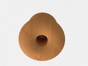Wooden spool for thread 3Dモデル