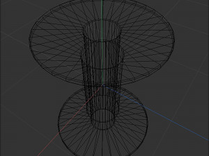 Wooden spool for thread 3Dモデル