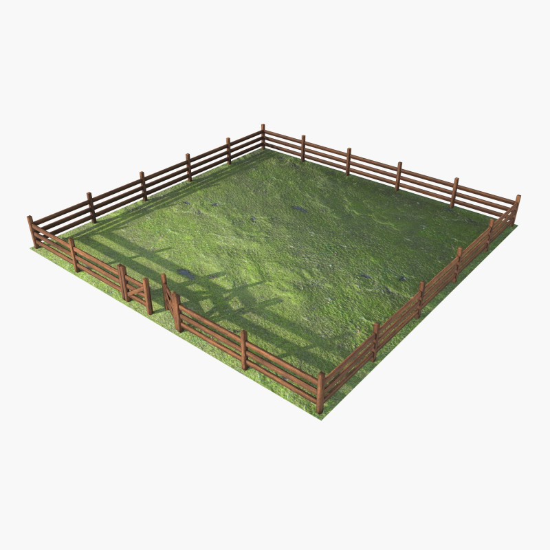 Corral for livestock Modello 3D .c4d .max .obj .3ds .fbx .stl .blend