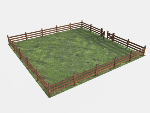 Corral for livestock 3D Model