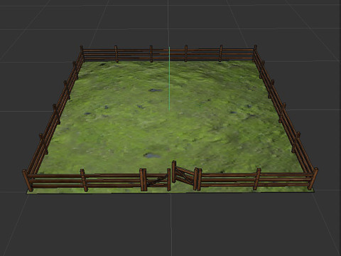 Corral for livestock Modello 3D