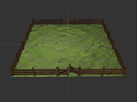 Corral for livestock 3D Model