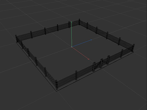 Corral for livestock Modello 3D