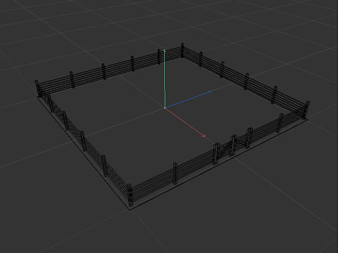 Corral for livestock 3D Model