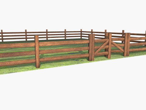 Corral for livestock Modello 3D