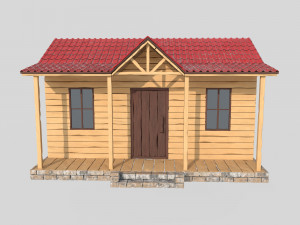 Wooden house 3D 模型