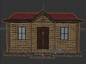 Wooden house 3D Model