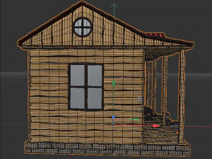 Wooden house 3D Model