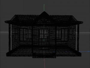 Wooden house 3D Model