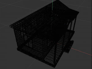 Wooden house 3D Model
