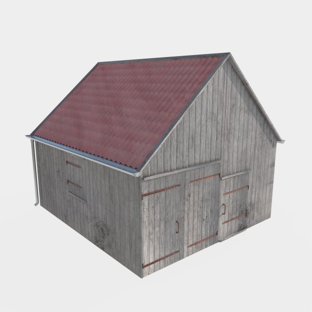 Wooden shed Modelo 3D .c4d .max .obj .3ds .fbx .stl .blend 