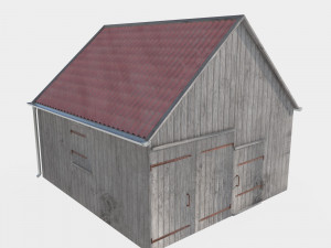 Wooden shed 3D Model