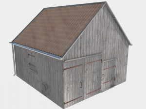 Wooden shed Modelo 3D