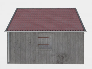Wooden shed Modelo 3D