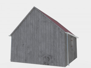 Wooden shed Modelo 3D