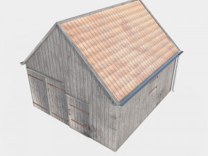 Wooden shed Modelo 3D