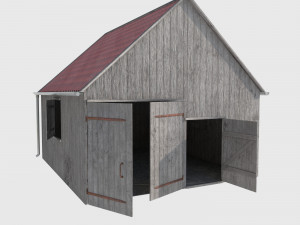 Wooden shed Modelo 3D